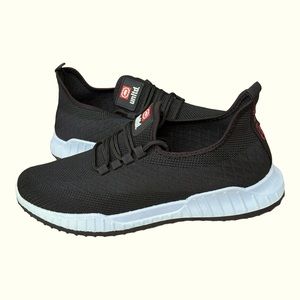 ECKO UNLTD. Black White Casual ‎ Mesh Stretch Sneakers Youth Size 11